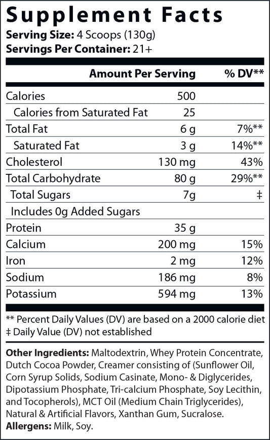 BULK UP! Mystical Mass  (Chocolate Milkshake)