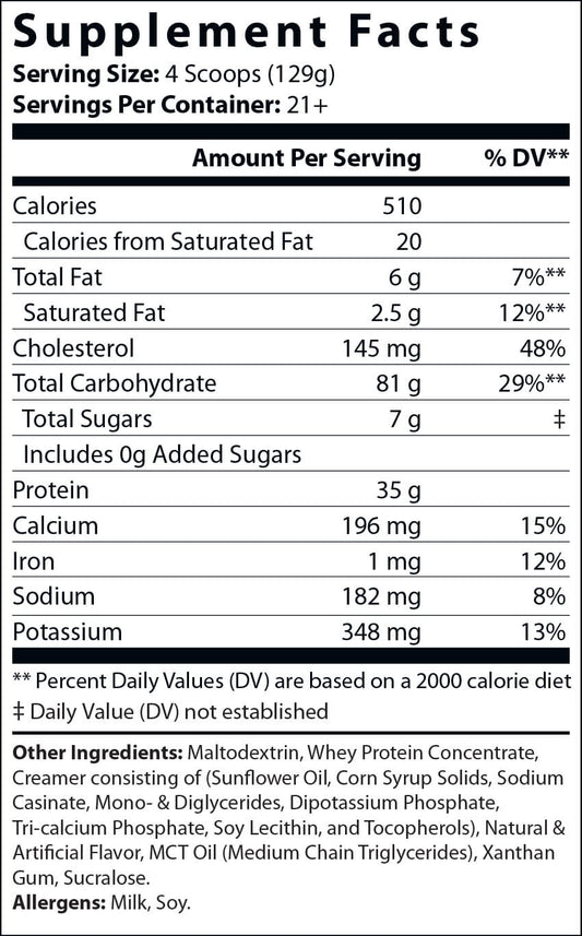 BULK UP! Mystical Mass (Vanilla Milkshake)